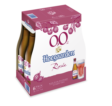 HOEGAARDEN ROSE 0,0 6X25CL Afbeeldingen van HOEGAARDEN ROSE 0,0 6X25CL